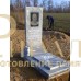 Памятник из мрамора - Прямой с надгробный плитой PM0023-2 — ritualum.ru