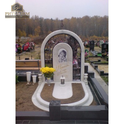 Памятник из белого мрамора № 10 — ritualum.ru