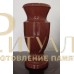 Ваза из полимергранита 30 см красная — ritualum.ru